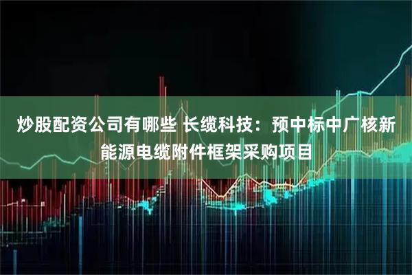炒股配资公司有哪些 长缆科技：预中标中广核新能源电缆附件框架采购项目