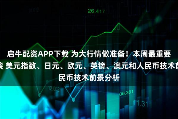 启牛配资APP下载 为大行情做准备！本周最重要数据来袭 美元指数、日元、欧元、英镑、澳元和人民币技术前景分析